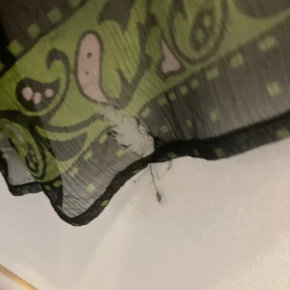 XS Bebe Green & Black Sheer, Lined Maxi Dress - Picture 8 of 15